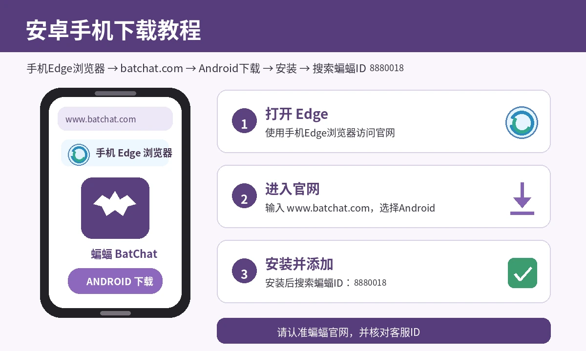 使用手機Edge瀏覽器下載蝙蝠的圖文步驟
